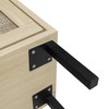 OPODEE Natural Rattan Shoe Storage Cabinet for Entryway, 24 in