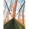 Army Green Camping Hammock with Net - Lightweight Portable Double