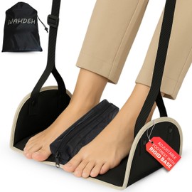 Premium Foot Hammock for Plane Travel Airplane Foot Sling Gadgets & Leg Hammock for Long Flights Under Desk Rest Flying Essentials for Air Travel Comfort Portable Footrest for Office Women Toddler Use