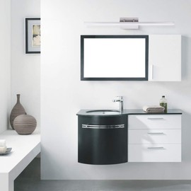 mirrea 36in Modern LED Vanity Light for Bathroom Lighting Dimmable 36w Brushed Nickel (Cold White 5000K)
