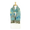 PASKMLNA - Chal reversible de cachemira, colores elegantes, A18-16 Aqua-Beige,
