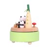 Panda Shaped Music Box Desktop Wooden HandiCraft Ornament for Valentine's