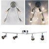 Lamp Holder 4 Head Adjustable Flexible Rotation GU10 Light Holder