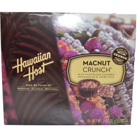 Hawaiian Host Macadamia Nut Variety Bundle with MacNut Crunch, Maui Caramacs, and AlohaMac