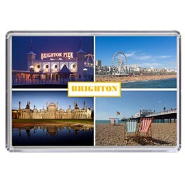 Brighton and Hove England United Kingdom Souvenir Acrylic Fridge Magnet (Standard: 70x45mm)