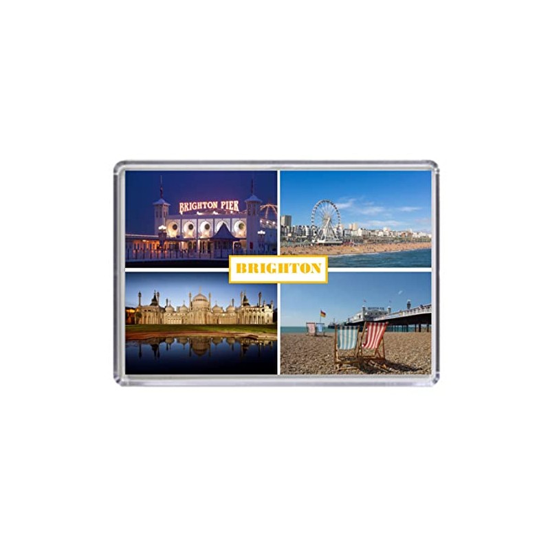 Brighton and Hove England United Kingdom Souvenir Acrylic Fridge Magnet