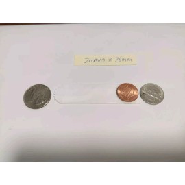 Unbranded 20 mm Skinny Vellum Glassine White Stamp Wax 600 Paper Bags (20mmx76mm)