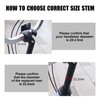 WEEROCK Bike Stem 25.4mm*22.2mm Aluminum Alloy and Steel Gooseneck Shape
