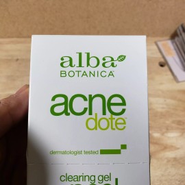 Alba Botanica Acne Dot Clearing Gel Peel Masks 1 Box (8 Masks)
