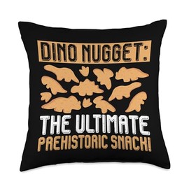 Dino Nugget Pillow Dino Chicken Nugget Lover Throw Pillow