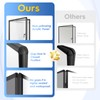 SWANCROWN Enclosed Notice Board Magnetic Bulletin Boards for Office with