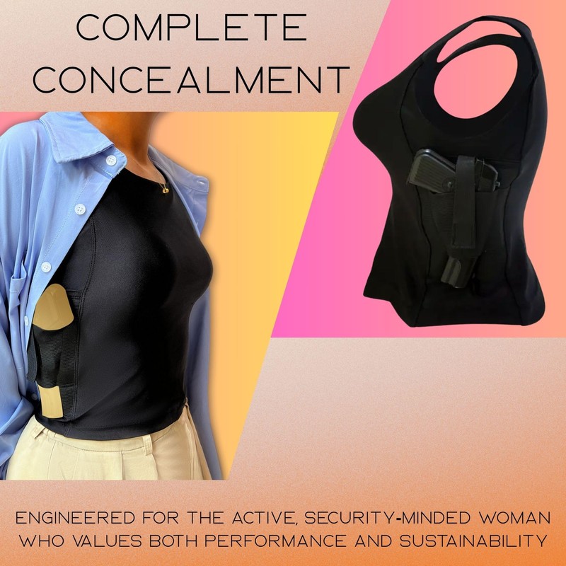 Djeoe Concealed Carry Shirts for Woman, Conceal Carry Tank Top