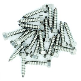 No.14 x 1 (6.3mm x 25mm) Hex Self-Tapping Screw - Stainless Steel (A2) (Pack of 20)