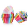TRUSBER Cupcake Liners, 100 pieces Rainbow Baking Cups Paper Muffin