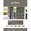 GenStone Faux Stacked Stone Sample 12" x 12" in Keystone