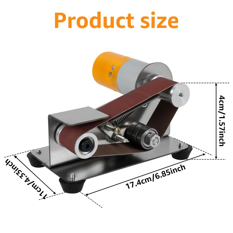Mini Belt Sander, 15° Electric Knife Sharpener Bench Grinder Sanding