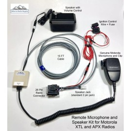 ARS Remote Mic and Speaker Kit for Motorola XTL and APX Radios XTL2500 APX4500 6500 - Cable Only