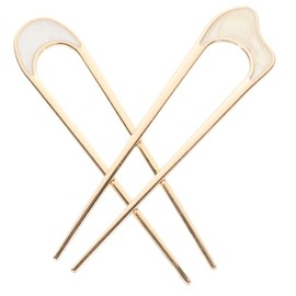 UKCOCO 2 piezas Horquillas U Forma para Cabello Vintage Pasadores Metálicos Decorativos para Moños y Peinados Elegantes Sujetadores Seguros Mujeres