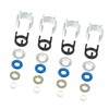 Narcilors 4 Sets Universal Fuel Injector O-Ring Seal Repair Kit