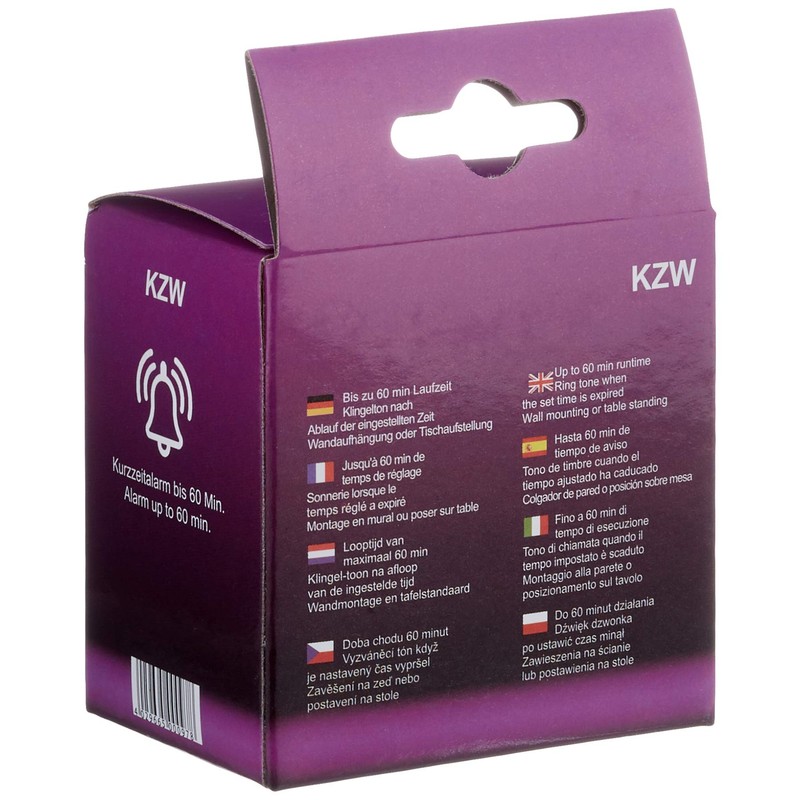 Technotrade Technoline KZW-Analogue Kitchen Timer, Black