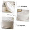 Mobestech Nordic Style Woven Basket with Lid Versatile Cotton Rope