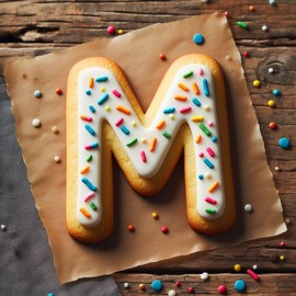 Alphabet Letter M 3 Inch Cookie Cutter from The Cookie Cutter Shop – Tin Plated Steel