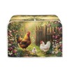 Rerteryuro Toaster Cover 4 Slice Chicken Dust-proof Small Appliance Covers