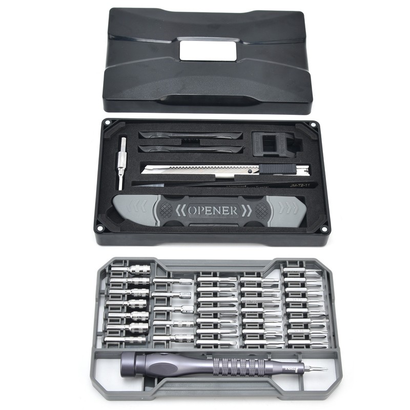 69Pcs Accurate Screwdriver Kit Magnetic 4x28mm Matte Chrome Long Diameter