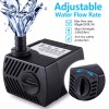 CWKJ Fountain Pump, 80GPH(4W 300L/H) Submersible Water Pump, Durable Outdoor