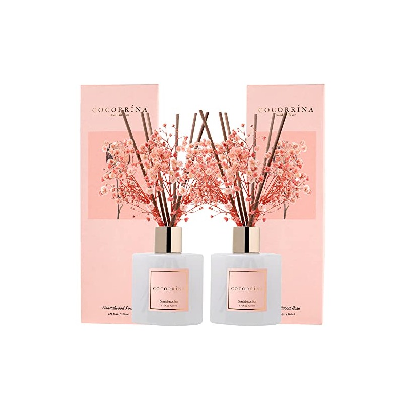 Cocorrína Premium Reed Diffuser Set with Preserved Baby's Breath &