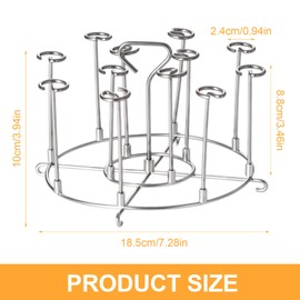 PHMING Skewers Airfryer, Vertical Hot Air Fryer Skewers Cooking Grate, 304 Stainless Steel Vertical Skewer Rack Set, Removable Skewer Stand for Hot Air Fryer, for Grilling Chicken