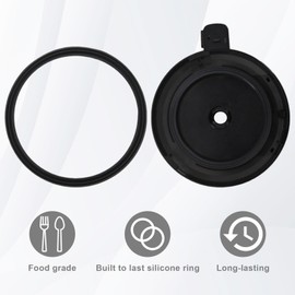 Outer Bowl Lid for Ninja Ice Maker, NC301/NC299AMZ/NC300 Ice Maker, Accessories for Ice Makers, Transparent Polycarbonate for Ninja Creami Ice Maker, with NC299AMZ/NC301/NC300/NC201/NC101 Series