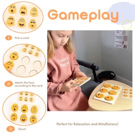 Calming Corner Items Kids - Calm Down Corner Kit with Special Education Posters, Feelings Chart, Wooden Emotional Puzzle - Essential Calming Corner Supplies for Emotional Learning