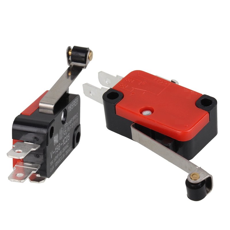 BQLZR Micro Limit Switch V-156-1C25 Long Roll Hinge Lever Arm