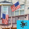 No Drilling Flag Pole holder for Railing, Flag Pole Mount