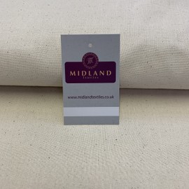 100% Cotton Natural Unbleached Calico Craft Medium Weight Fabric Suitable for Arts & Craft Curtain Lining 150cm Wide (3 Meter)