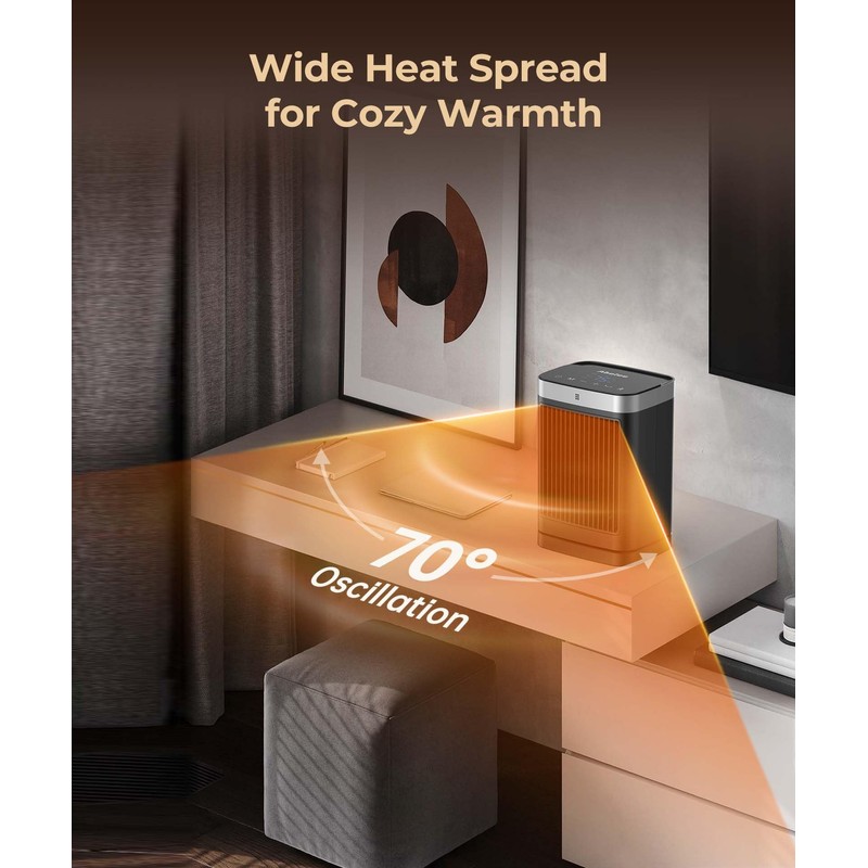 Space Heaters with Motion Sensor,Portable Heaters for Indoor Use,Electric Small
