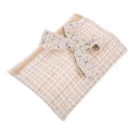 ABOOFAN Cute Bow Design Belt Protector Cover Easy Installation Fit for Front and Back Seats Beige