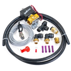 HornBlasters Electric Drain Valve Kit – Push-Button Air Tank Moisture Drain, 1/4" NPT, Easy Install, Complete Wiring Kit Included (Dual Tank Electric Drain)