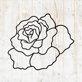 Flower Wall Decals - Flower Bouquet Wall Stickers - Minimalist Floral Arrangement - Wall Decor for Girls Room Bedroom Living Room Playroom Cars Laptop DWSV13610