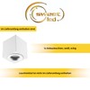 Sweet Led Surface-Mounted Spotlight Silver Ring IP44 Flat Bathroom Aluminium