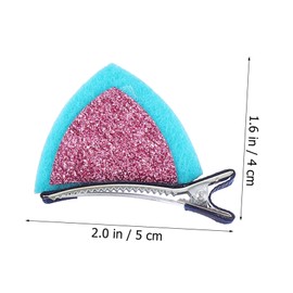 Healvian 30Pcs Cat Ears Hairpins for Boy Girl Hair Clips in Cute Accessories for Girls Smooth Felt Material Easy to Wear for Parties and Daily Outfits