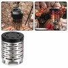 Camping Gas Stove Heating Cover for Outdoor Warmth – Stainless