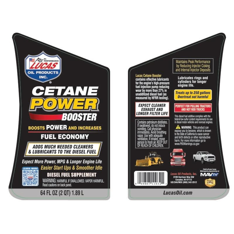 Lucas Oil 11032 Cetane Power Booster - 64 Ounce (Pack