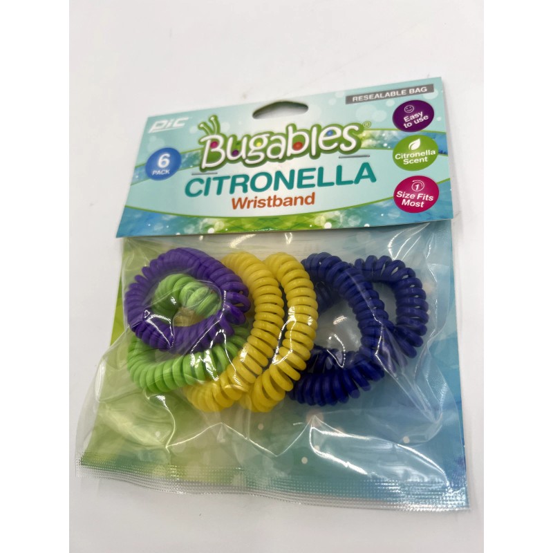 PIC Bugables Citronella Scented Coil Wristbands One Size Fits All