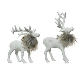 Christmas-Decorations Christmas Decoration Deer with Fur Plastic 1 Piece Pendant