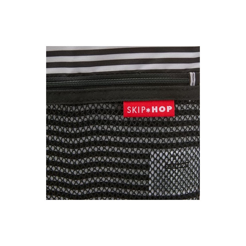 Skip Hop Bolsa Impermeable Húmeda-Seca, Raya Blanco Y Negro