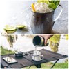sourcing map 304 Stainless Steel Cup with Handle & Straw