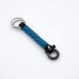 Wind Passion Premium Keyring Sailing Rope Lanyard for Men and Women with Gift Box, Blue Lagoon