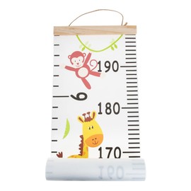 Alipis Animals Growth Height Wall Chart Canvas Measurement Hanging Wall Measurement Ruler for Boys Girls
